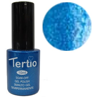 TERTIO гель - лак № 076(небесно-голубой с микроблесками) 10 мл, фото 1