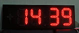 Світлодіодний годинник цифра 280 мм односторонній, фото 4