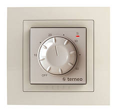 Механічний Терморегулятор (ручний) для теплої підлоги Terneo rtp unic (слонова кістка)
