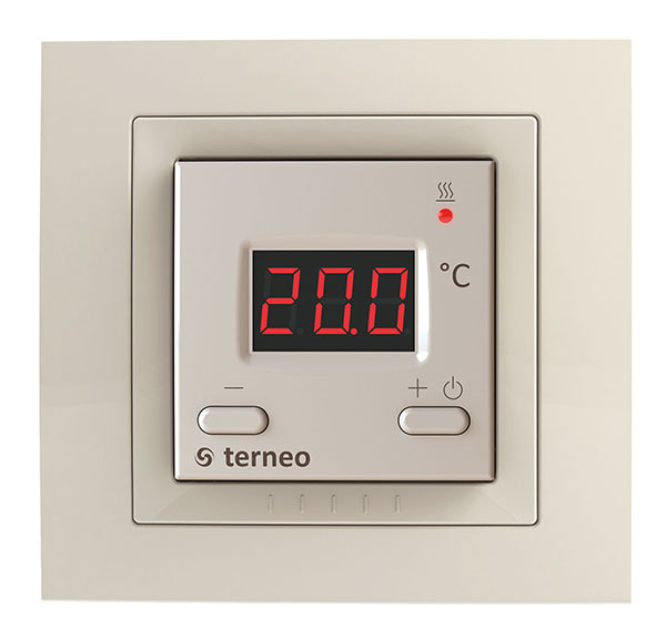Terneo st unic (слонова кістка) цифровий з ручним управлінням регулятор температури тепла підлога