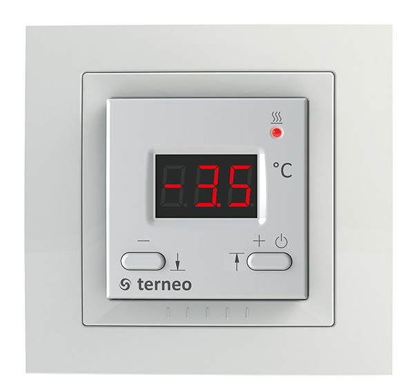 Терморегулятор Terneo kt unic (білий) для сніготанення в підрозетники