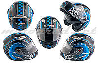 Шлем трансформер LS2 FF370 сине-черный + солнцезащитные очки