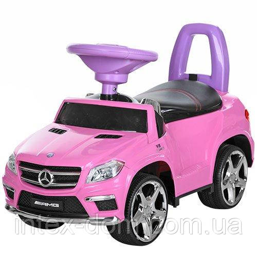Дитяча каталка-толокар Bambi Рожева (M 3185L-8) зі світло-звуковими ефектами