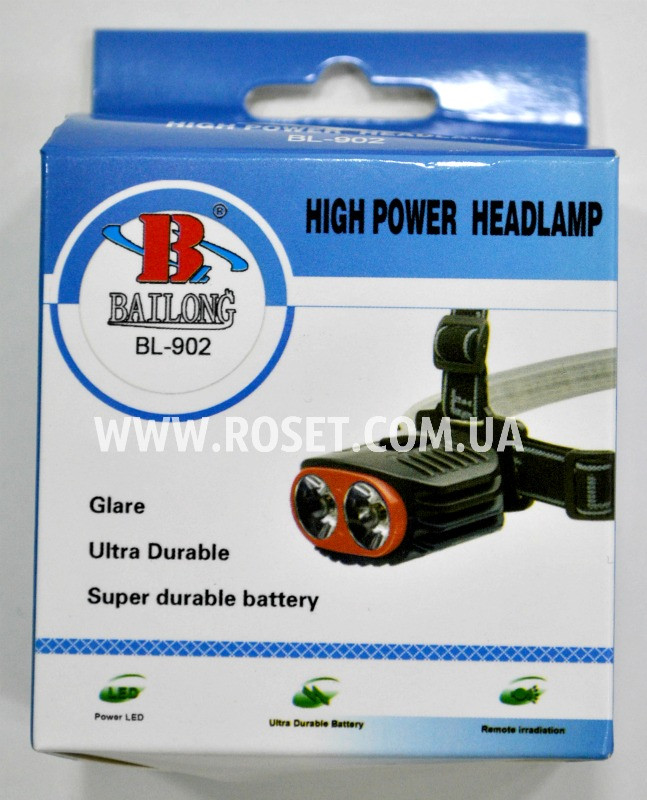 Налобний ліхтарик — Bailong DL-902 2W