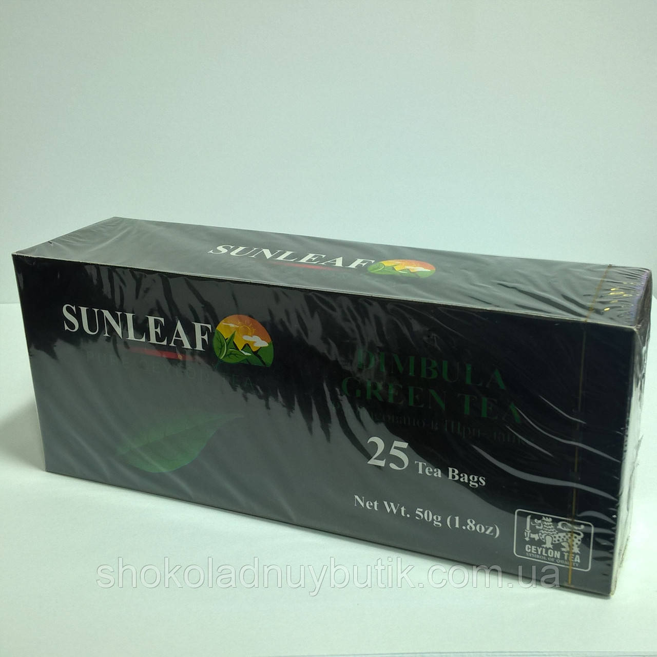 Чай SUN LEAF Дімбула, зелений, 25 пакетиків