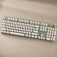 Механическая клавиатура Typewriter Mechanical Keyboard / Клавиатура с яркой подсветкой / Клавиатура с подсветкой