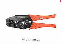 Клещи для обжима и зачистки проводов YATO, L=230 мм. 22-10 (AWG), 0.5-6 мм2 [5/30]