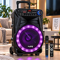 Портативна акустична система ZPX ZX-7771 300 Вт 12" / Акумуляторна колонка із Bluetooth, TWS + мікрофон