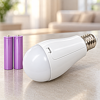 Акумуляторна LED-лампа CK-8039 E27 / Ламочка в патрон 20 Вт+ 2 акумулятори