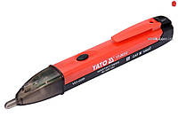 Индикатор напряжения YATO 90-1000 В безконтактный тестер для проверки электропроводки с подсветкой