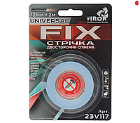 Двусторонняя спененная лента VIROK Universal Fix для монтажа материалов с неровностями и крепления деталей