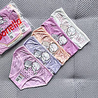 Трусы Donella для девочки 2-5 лет (98-116 см), набор 5 шт., хлопковые детские трусики слипы, качество Турция. (2/3 г., 98-104 см)