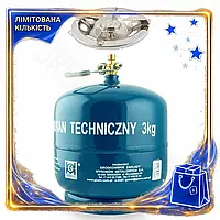 DM Газовий балон з специфікація 2.2 пальником GZWM 7,2л для кемпінгу та риболовлі газовий пальник для  SPE|LZ