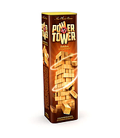 Настольная игра-балансир Power Tower Danko Toys PT-01, деревянная башня из 56 брусков в металлической коробке