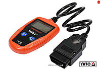 Тестер OBD2 для автомобиля YATO с LCD-дисплеем для диагностики неисправностей и проверки систем