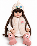 Реалистичная кукла Реборн 55 см полностью виниловая Doll Reborn Baby К0100204