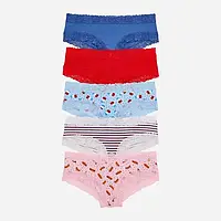 Набір трусиків бразиліана жіночих бавовняних Victoria's Secret 5 шт