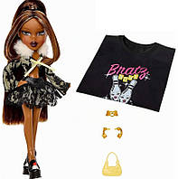 Коллекционная кукла Bratz серии Stylin' Birthday Sasha - Саша День рождения (футболка в комплекте)