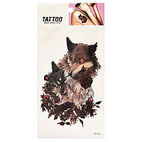 Временная татуировка "Волки в розах Tattoo" 1020-HM1445 MDR