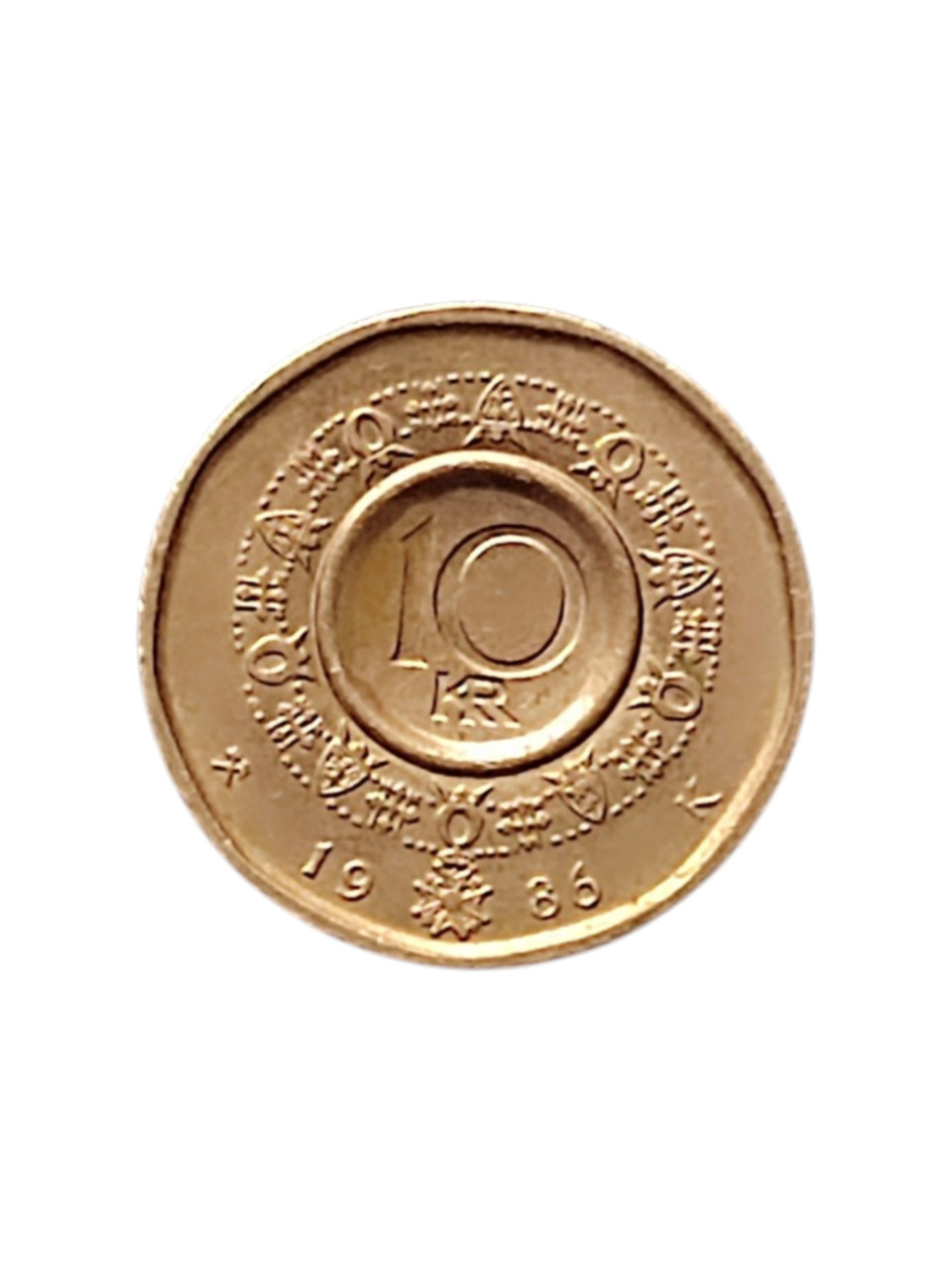 Норвегія 10 крон, 1986, фото 1