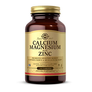 Calcium Magnesium Plus Zinc - 100 tabs MDR