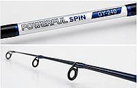 Спиннинг штекерный POWER FUL SPIN 2,4м тест 5-25