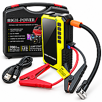 Пусковое устройство CYD17 12V 600A с компрессором Power Bank и LED фонарем в кейсе