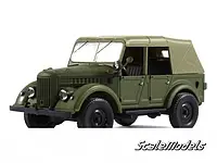 Коллекционная модель ГАЗ-69А с тентом (1953). НАШ АВТОПРОМ. Масштаб 1:43