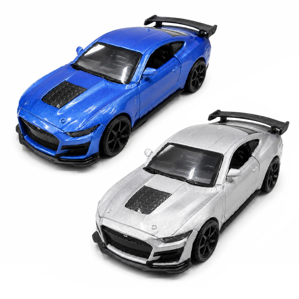 Автомодель - FORD MUSTANG SHELBY GT500 2024 (серый, синий)