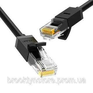 Патч-корд 2м, U/UTP Cat 6 CCA Lan Cable NW102 Black Ugreen 20160 brooklyn