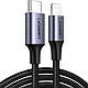 Дата кабель USB-C to Lightning 1.0m 3A 60W US304 black Ugreen 60759 brooklyn - фото 1 - id-p3212100910