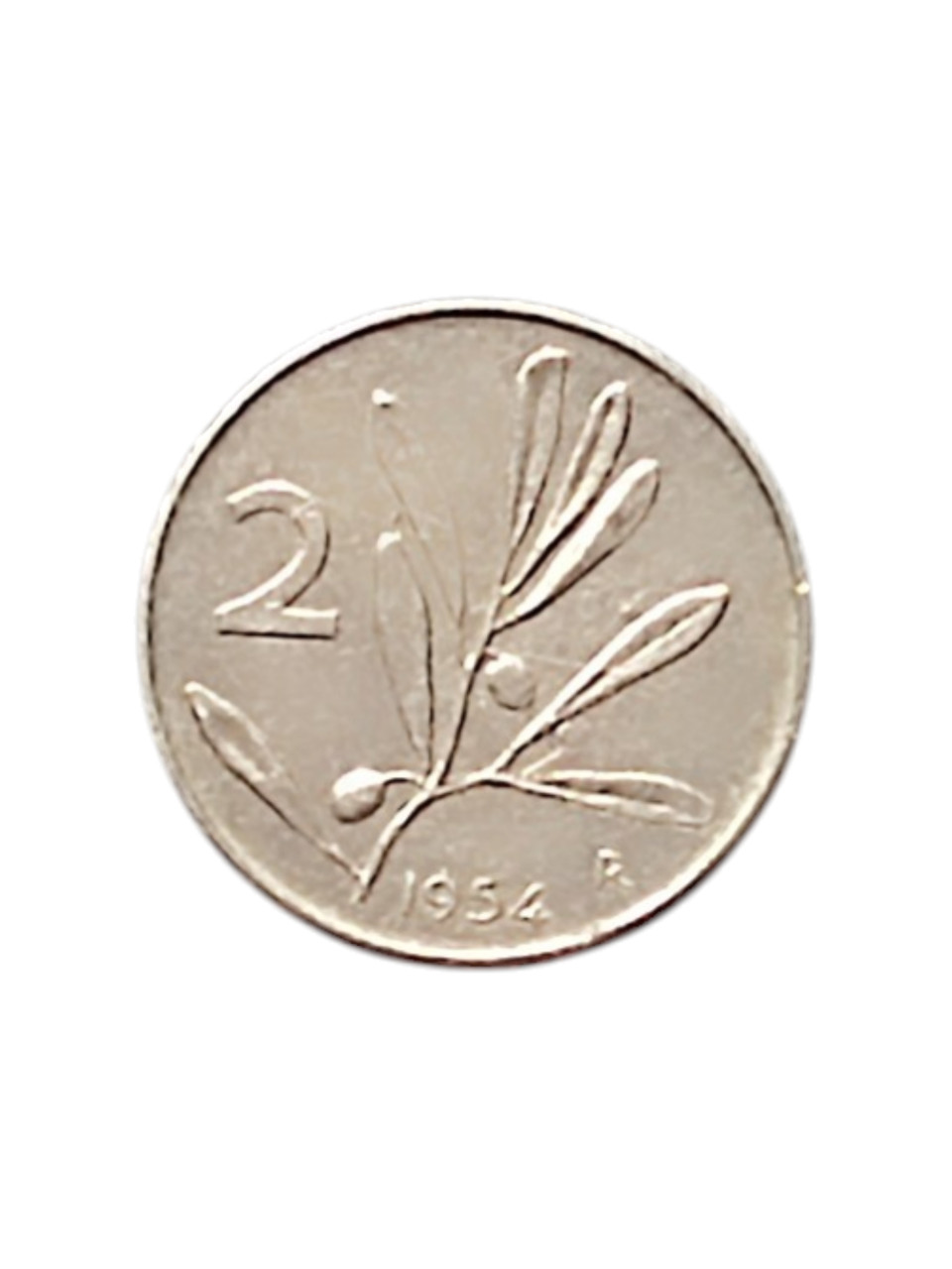 Італія 2 ліри, 1954, фото 1