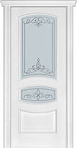 Двері Terminus Caro модель No50 ПГ/ПОО/НО (ясінь білий Емаль, ясен Crema), фото 3