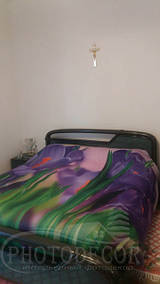 Фото Покрывало с Подснежниками. Материал Блэкаут. Сшиты 2 полотна