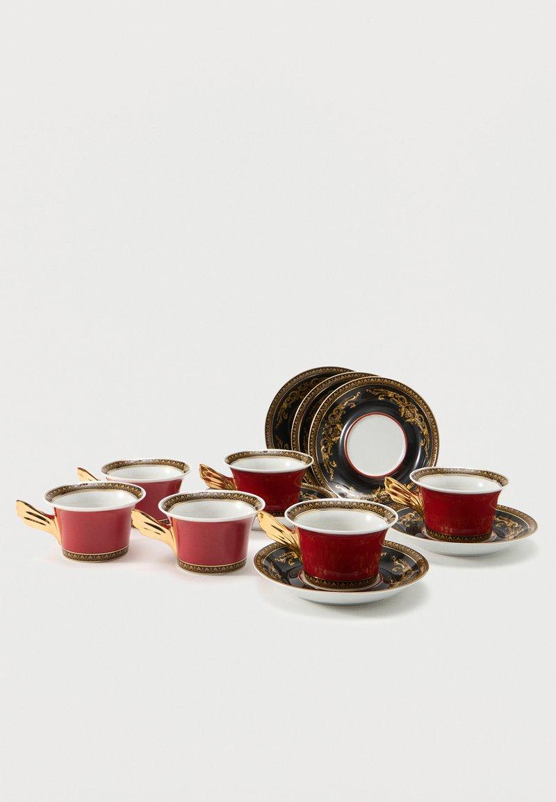 Versace LOW SET — дизайнерский сет чашек и блюдец на 6 персон, фото 1