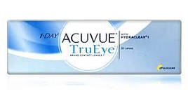 Одноденні Контактні лінзи 1 Day Acuvue TruEye 1уп(30шт), Лінзи контактні Труай, Одноденні лінзи Джонсон
