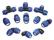 Фітинги компресійні для ПЕ труб