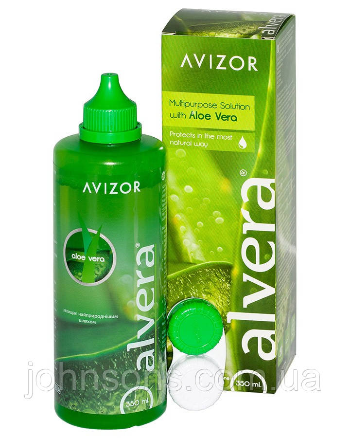 Розчин для контактних лінз AlVera Avizor 350мл, Рідина для зберігання контактних лінз, фото 1