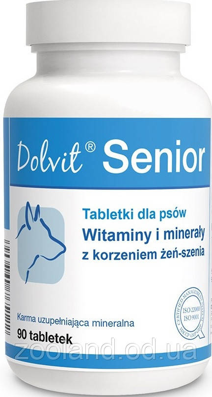 Dolfos Dolvit Senior Plus для зрілих собак, 90 шт
