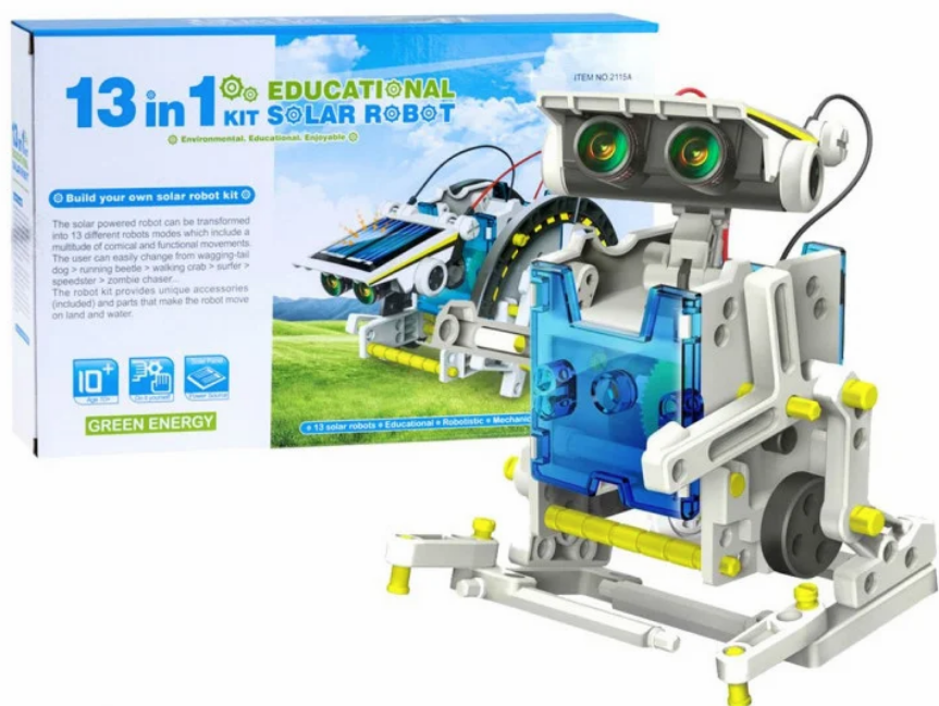 Робот - конструктор Solar Robot 13 в 1 на солнечной батарее, фото 1