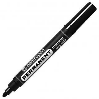 Маркер Centropen Permanent Dry Safe 8510 2,5 мм, round tip, black (8510/01) PTR