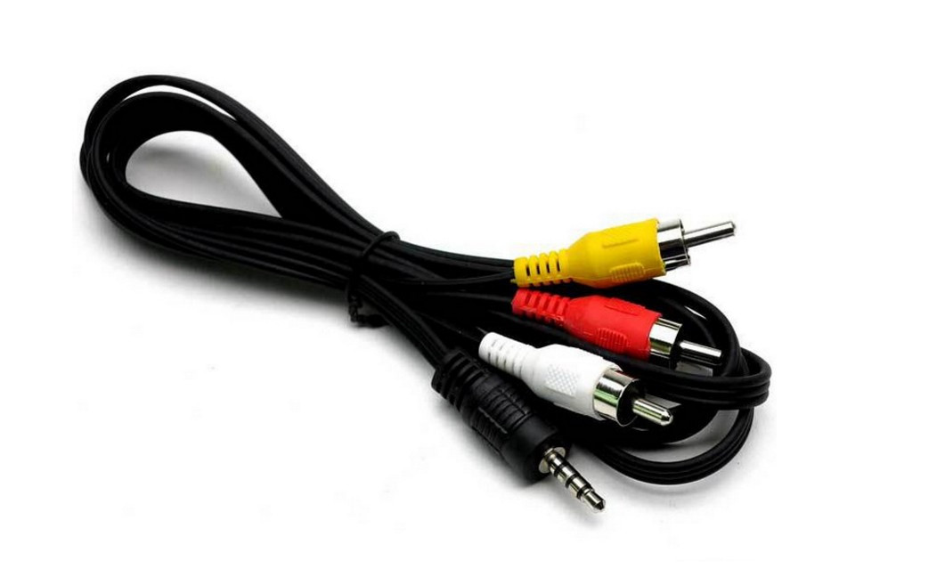 3,5 mm-3 RCA 1 метр