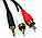 Кабель 3,5 mm-2 RCA 3 метри (в упаковці), фото 3