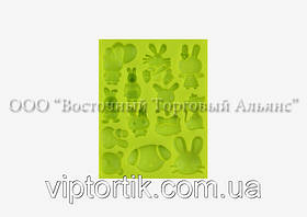 Молд Асорті міні Зайці