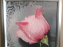 Набор для рисования камнями "Розовая роза"