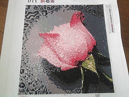 Набор для рисования камнями "Розовая роза"