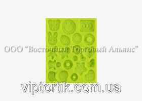 Молд Асорті міні Смайлик