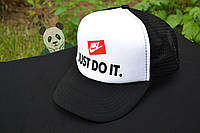 Спортивна кепка Nike, Найк, тракер, річна кепка, чоловічий, жіночий, чорного й білого кольору,