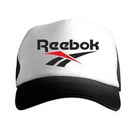 Спортивная кепка Reebok, Рибок, тракер, летняя кепка, мужская, женская,черного и белого цвета,
