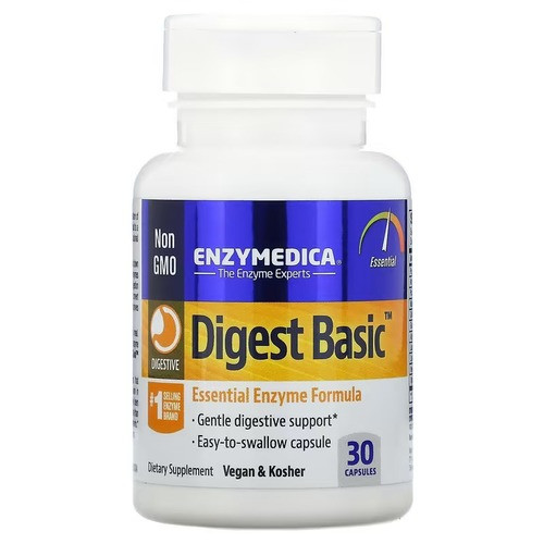 Ензими Digest Basic Essential Enzyme Formula 30 капсул Enzymedica CL0200427, фото 1